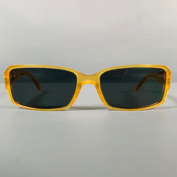 SALVATORE FERRAGAMO Yellow Rectangle Sunglasses - Picture 1 of 7